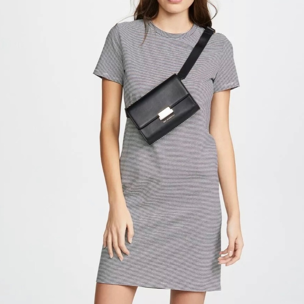 Theory Continuous stripe T-shirt dress